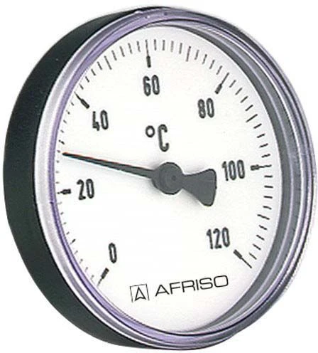 Afriso Bimetall Thermometer 0-120 Grad 63704 Gehäuse 63mm, Schaft 40mm, 1/2" Anschluss 3 Afriso Bimetall Thermometer 0-120 Grad 63704 Gehäuse 63mm, Schaft 40mm, 1/2" Anschluss