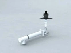 Bertrams Polyline LAS Standardbausatz 1 41STBF60-1 DN 60/100, Schachtmontage, Mündung PE