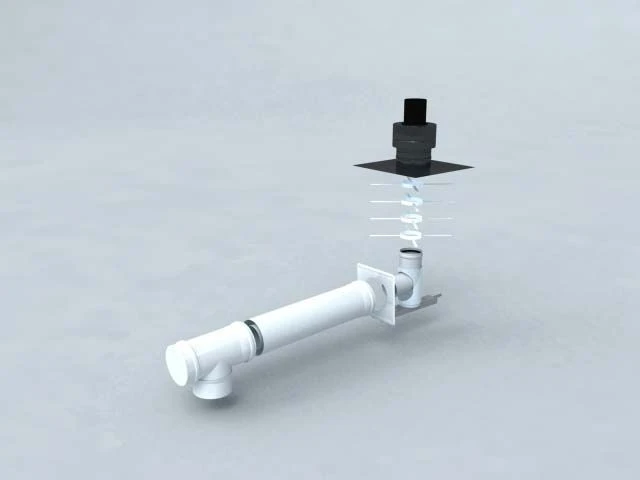 Bertrams Polyline LAS Standardbausatz 1 41STBF60-1 DN 60/100, Schachtmontage, Mündung PE 3 Bertrams Polyline LAS Standardbausatz 1 41STBF60-1 DN 60/100, Schachtmontage, Mündung PE