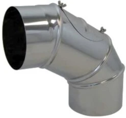 Bertrams VLE-Plus Segmentbogen 19SBV150RV Ø 150mmx0,6mm, Mit Reinigungsverschluss, 4-teilig, Edelstahl V4A