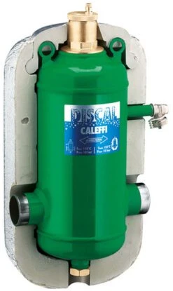 Caleffi Discal Mikroblasenabscheider 551053 DN 50, Stahl-Gehäuse, Schweißanschlüsse, Mit Isolierung