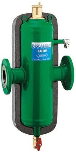 Geberit Store 34 Caleffi DiscalDirt Mikroblasen-Schlammabscheider 546062 DN 65, Stahl-Gehäuse, Flanschanschlüsse, Mit Isolierung