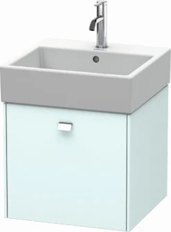 Duravit Brioso Waschtischunterbau BR4052021009 484x459mm, Lichtblau Matt/Chrom, 1 Auszug
