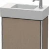 Duravit XSquare Waschtisch-Unterschrank XS4091L7575 48,4x39,7x24cm, Tür Links, Leinen -Geberit Store Duravit XSquare Waschtisch Unterschrank XS4091L7575 484x397x24cm Tuer links Leinen