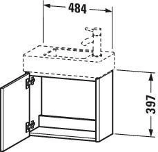 Duravit XSquare Waschtisch-Unterschrank XS4091L7575 48,4x39,7x24cm, Tür Links, Leinen 5 Duravit XSquare Waschtisch-Unterschrank XS4091L7575 48,4x39,7x24cm, Tür Links, Leinen – Bild 3