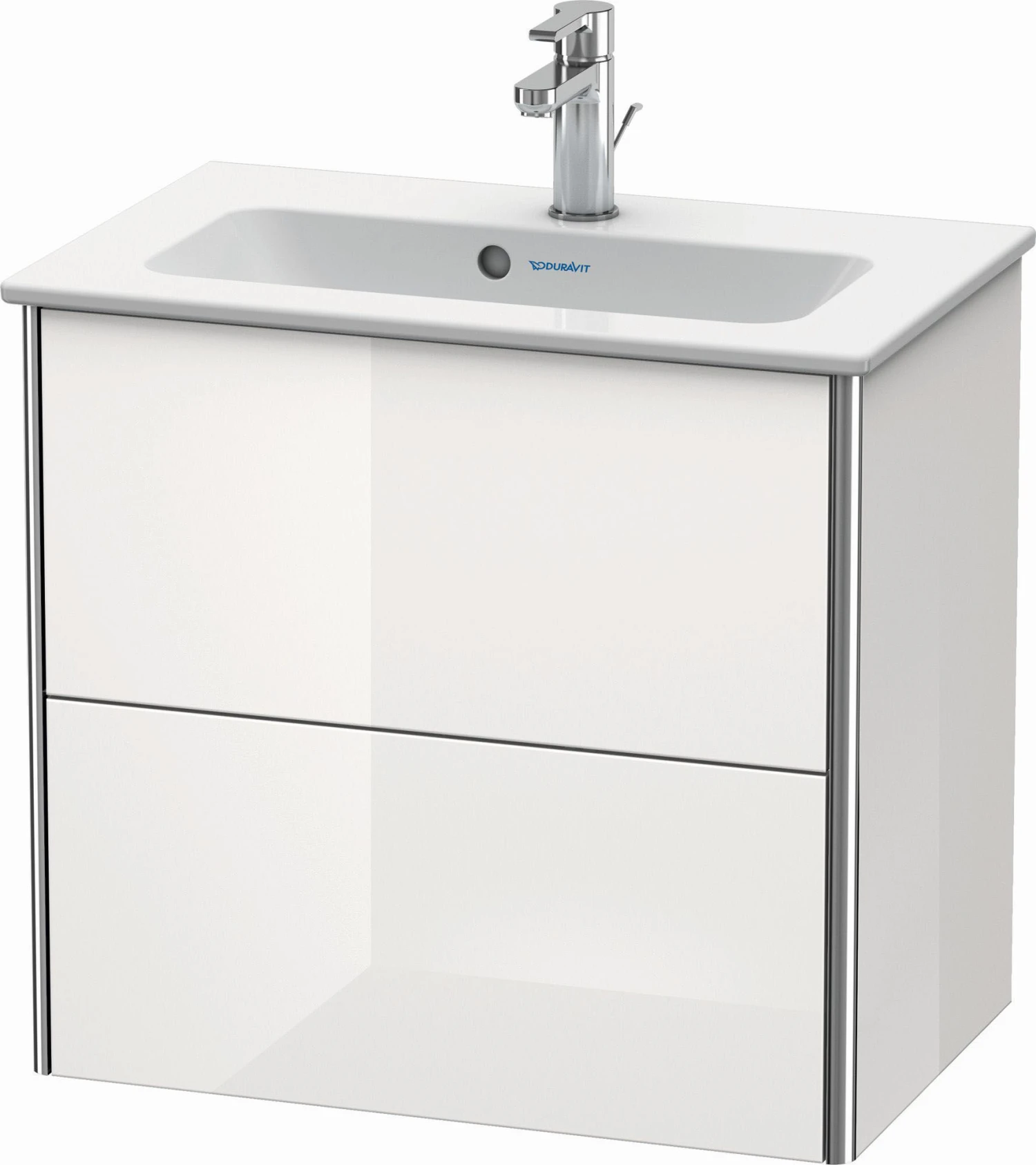 Duravit XSquare Waschtisch-Unterschrank XS416508585 61x56x38,8cm, 2 Schubkästen, Weiß Hochglanz 3 Duravit XSquare Waschtisch-Unterschrank XS416508585 61x56x38,8cm, 2 Schubkästen, Weiß Hochglanz