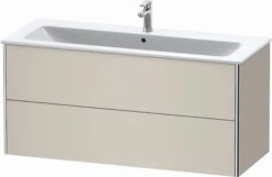Duravit XSquare Waschtisch-Unterschrank XS417409191 121x56x47,8cm, 2 Schubkästen, Taupe