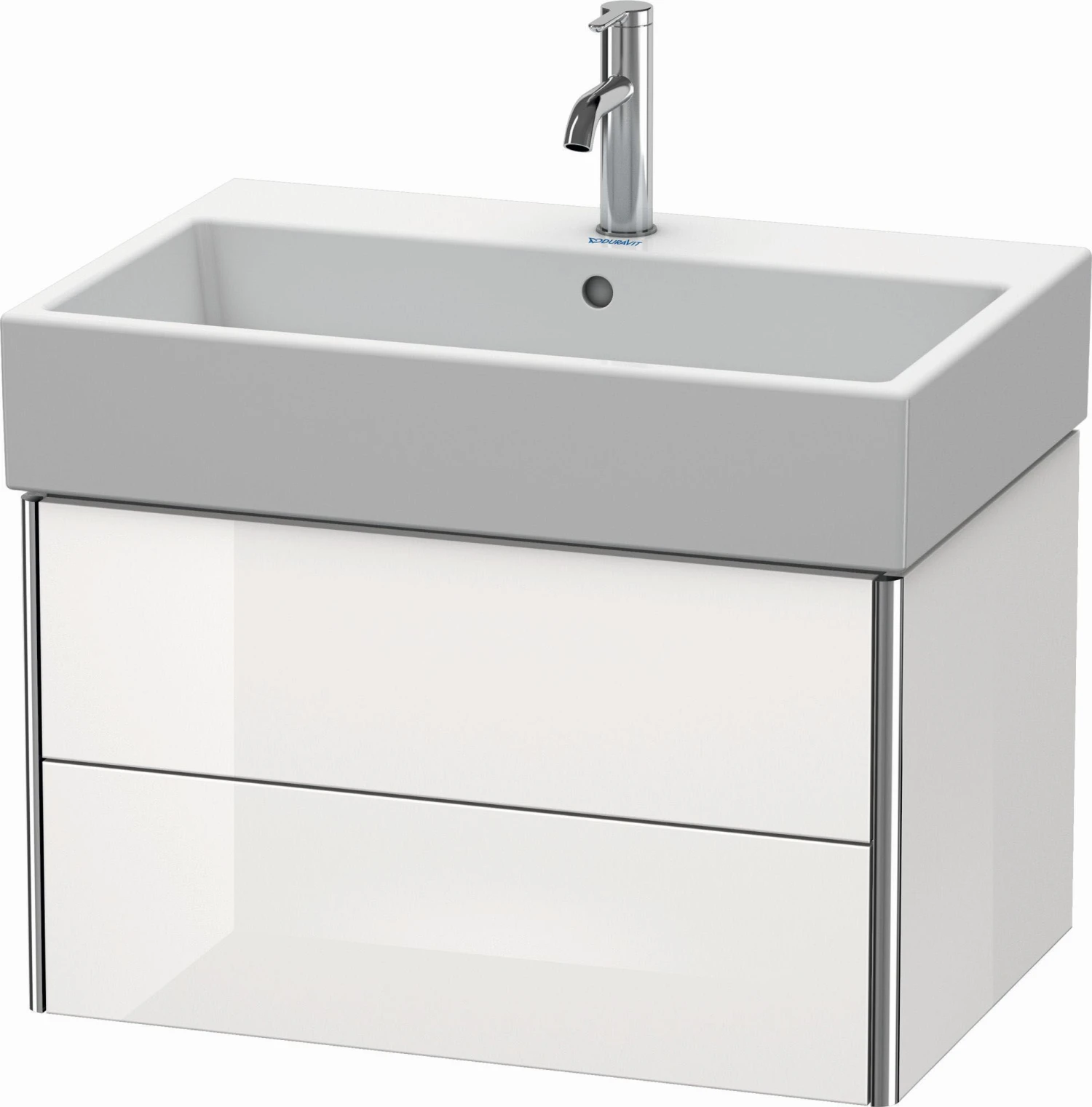 Duravit XSquare Waschtisch-Unterschrank XS419402222 68,4x39,7x46cm, 2 Schubkästen, Weiß Hochglanz 3 Duravit XSquare Waschtisch-Unterschrank XS419402222 68,4x39,7x46cm, 2 Schubkästen, Weiß Hochglanz