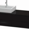 Duravit XSquare Waschtisch-Unterschrank XS4913L4040 140x40x54,8cm, 4 Schubkästen, Links, Schwarz Hochglanz 1 Duravit XSquare Waschtisch-Unterschrank XS4913L4040 140x40x54,8cm, 4 Schubkästen, Links, Schwarz Hochglanz -Geberit Store Duravit XSquare Waschtisch Unterschrank XS4913L4040 140x40x548cm 4 Schubkaesten links schwarz hochglanz