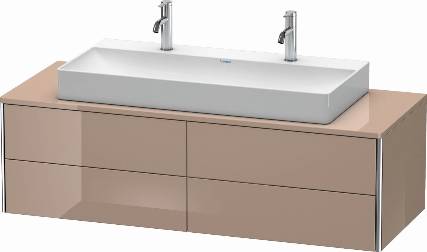 Duravit XSquare Waschtisch-Unterschrank XS4915M8686 140x40x54,8cm, 4 Schubkästen, Cappuccino Hochglanz 3 Duravit XSquare Waschtisch-Unterschrank XS4915M8686 140x40x54,8cm, 4 Schubkästen, Cappuccino Hochglanz