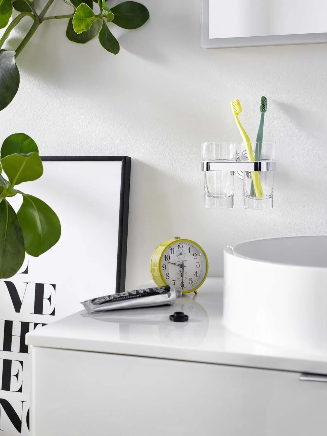 Emco Doppel-Glashalter Polo Nr. 072500100 Chrom, Kristallglas Klar 5 Emco Doppel-Glashalter Polo Nr. 072500100 Chrom, Kristallglas Klar – Bild 3