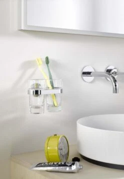 Emco Doppel-Glashalter Polo Nr. 072500100 Chrom, Kristallglas Klar 10 Emco Doppel-Glashalter Polo Nr. 072500100 Chrom, Kristallglas Klar -Geberit Store Emco Doppel Glashalter Polo Nr. 072500100 chrom Kristallglas klar 3