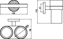 Emco Doppel-Glashalter Polo Nr. 072500100 Chrom, Kristallglas Klar 11 Emco Doppel-Glashalter Polo Nr. 072500100 Chrom, Kristallglas Klar -Geberit Store Emco Doppel Glashalter Polo Nr. 072500100 chrom Kristallglas klar 4