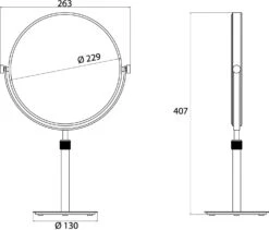 Emco Pure Rasier-/Kosmetikspiegel 109400120 Ø 229 Mm, 3-fach, Rund, Höhenverstellbar, Standspiegel, Chrom 15 Emco Pure Rasier-/Kosmetikspiegel 109400120 Ø 229 Mm, 3-fach, Rund, Höhenverstellbar, Standspiegel, Chrom -Geberit Store Emco Pure Rasier Kosmetikspiegel 109400120 o 229 mm 3 fach rund hoehenverstellbar Standspiegel chrom 6