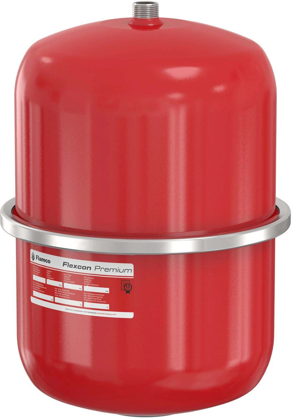 Flamco Flexcon Druckausdehnungsgefäß 16952 25 L, 6 Bar, R 3/4, Vordruck 2,5 Bar, Rot 3 Flamco Flexcon Druckausdehnungsgefäß 16952 25 L, 6 Bar, R 3/4, Vordruck 2,5 Bar, Rot