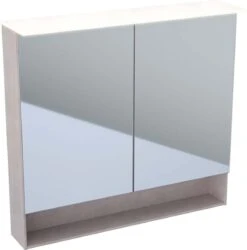 Geberit Acanto Spiegelschrank 500646002 Mystic-Eiche, 89x83x21,5cm, Mit LED