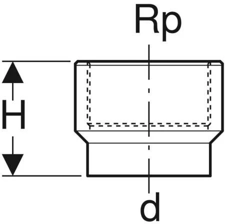 Geberit Pe Übergang 361719161 PE-HD, DN 50, Rp 1/2, Mit IG 4 Geberit Pe Übergang 361719161 PE-HD, DN 50, Rp 1/2, Mit IG – Bild 2