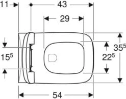 Geberit Renova Plan Set Wand-Tiefspül-WC Mit WC-Sitz 500817001 Spülrandlos, Eckig, Weiß -Geberit Store Geberit Renova Plan Set Wand Tiefspuel WC mit WC Sitz 500817001 spuelrandlos eckig weiss 4