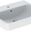 Geberit Renova Plan Waschtisch 501636001 60x48cm, Hahnloch Mittig, Mit Überlauf, Weiß 1 Geberit Renova Plan Waschtisch 501636001 60x48cm, Hahnloch Mittig, Mit Überlauf, Weiß -Geberit Store Geberit Renova Plan Waschtisch 501636001 60x48cm Hahnloch mittig mit Ueberlauf weiss