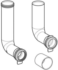Geberit Satz Spülbogen Für Duofix 243872001 Bis Breite 42,5 Cm