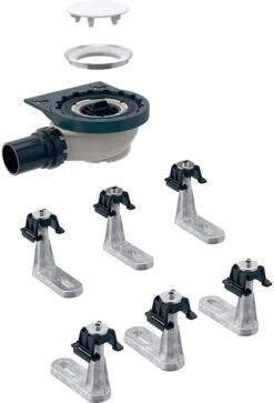 Geberit Setaplano Duschwannenablauf 154013001 Für Duschfläche, Mit 6 Füßen, 50 Mm