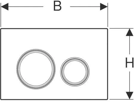 Geberit Sigma 21 Betätigungsplatte 115652SI1 Platte/Taste Weiß, Ring Messing, Für 2-Megen-Spülung 4 Geberit Sigma 21 Betätigungsplatte 115652SI1 Platte/Taste Weiß, Ring Messing, Für 2-Megen-Spülung – Bild 2