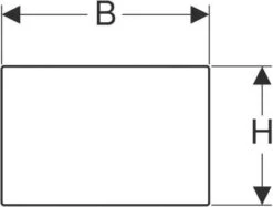 Geberit Sigma Abdeckplatte 115764FW1 Edelstahl, Verschraubbar -Geberit Store Geberit Sigma Abdeckplatte 115764FW1 Edelstahl verschraubbar 2