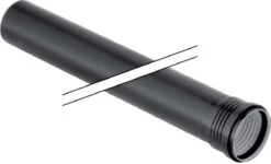Geberit Silent PP Rohr 390404141 DN 90, 1000 Mm, Mit Muffe, Schalloptimiert
