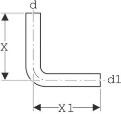 Geberit Spülbogen 118007EP1 90Grad, D= 50mm, 65x35cm, PVC, Pergamon -Geberit Store Geberit Spuelbogen 118007EP1 90Grad d 50mm 65x35cm PVC pergamon 1