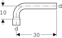 Geberit Spülbogen Verlängerung 118011111 90 Grad, Weiss 5 Geberit Spülbogen Verlängerung 118011111 90 Grad, Weiss -Geberit Store Geberit Spuelbogen Verlaengerung 118011111 90 Grad weiss 1