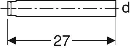 Geberit Verlängerungsrohr 241502211 D= 40mm, Für Anschlussstutzen, Kunststoff, Hochglanz-verchromt 4 Geberit Verlängerungsrohr 241502211 D= 40mm, Für Anschlussstutzen, Kunststoff, Hochglanz-verchromt – Bild 2
