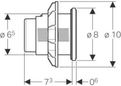 Geberit WC-Steuerung Typ 10 116057KM1 Pneumatisch, 2-Mengen-Spülung, Badmöbel, Kunststoff, Schwarz/hochglanz-verchromt -Geberit Store Geberit WC Steuerung Typ 10 116057KM1 pneumatisch 2 Mengen Spuelung Badmoebel Kunststoff schwarz hochglanz verchromt 2