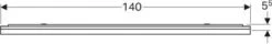 Geberit Xeno² Lichtspiegel 500203001 140x71x5,5cm, LED, 230 V, 50 Hz, 98,6 W -Geberit Store Geberit Xeno² Lichtspiegel 500203001 140x71x55cm LED 230 V 50 Hz 986 W 1
