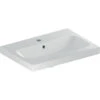 Geberit ICon Light Waschtisch 501841006 60x42cm, Hahnloch Mittig, Ohne Überlauf, Weiß KeraTect -Geberit Store Geberit iCon light Waschtisch 501841006 60x42cm Hahnloch mittig ohne Ueberlauf weiss KeraTect