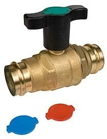 Giacomini Kugelhahn 22mm R851VY Mit Pressanschluss Und Flügelgriff