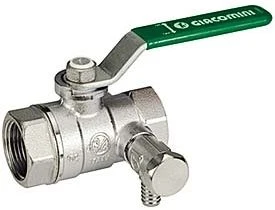 Giacomini Kugelhahn R250WS 250SX143 1/2", Mit Entleerung, Grüner Hebelgriff 3 Giacomini Kugelhahn R250WS 250SX143 1/2", Mit Entleerung, Grüner Hebelgriff