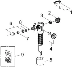 Grohe Füllventil 37095000 DN 15, Ohne Versatzausgleichsstück 7 Grohe Füllventil 37095000 DN 15, Ohne Versatzausgleichsstück -Geberit Store Grohe Fuellventil 37095000 DN 15 ohne Versatzausgleichsstueck 2