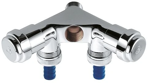 Grohe WAS-Doppelventil "Einfach" 41020000 DN15, Mit Rückflussverhinderer, Chrom 3 Grohe WAS-Doppelventil "Einfach" 41020000 DN15, Mit Rückflussverhinderer, Chrom