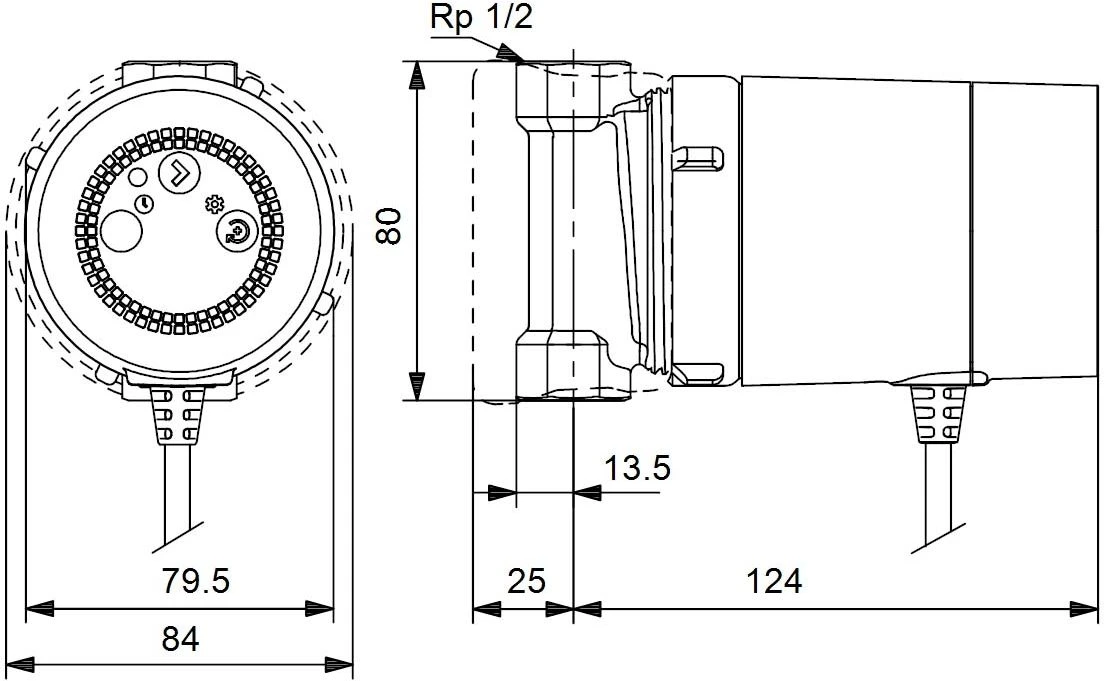 Grundfos Comfort Zirkulationspumpe 99831284 15-14 BU PM, Rp 1/2, 230 V, Dach 4 Grundfos Comfort Zirkulationspumpe 99831284 15-14 BU PM, Rp 1/2, 230 V, Dach – Bild 2