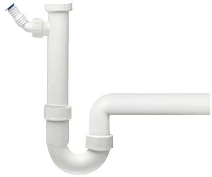 HAAS Spülen-Siphon 2910 DN 40, 1 1/2", Mit Geräteanschluss, Polypropylen, Weiß 3 HAAS Spülen-Siphon 2910 DN 40, 1 1/2", Mit Geräteanschluss, Polypropylen, Weiß