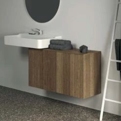 Ideal Standard Conca Waschtisch-Unterschrank T4319Y5 Ohne Ausschnitt, 1 Auszug, 100 X 37 X 55 Cm, Walnuss Dunkel Furnier -Geberit Store Ideal Standard Conca Waschtisch Unterschrank T4319Y5 ohne Ausschnitt 1 Auszug 100 x 37 x 55 cm Walnuss dunkel Furnier 5