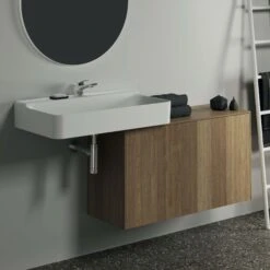 Ideal Standard Conca Waschtisch-Unterschrank T4319Y5 Ohne Ausschnitt, 1 Auszug, 100 X 37 X 55 Cm, Walnuss Dunkel Furnier -Geberit Store Ideal Standard Conca Waschtisch Unterschrank T4319Y5 ohne Ausschnitt 1 Auszug 100 x 37 x 55 cm Walnuss dunkel Furnier 6