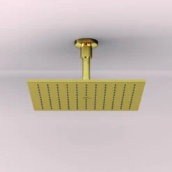 Ideal Standard Idealrain Atelier Regendusche A5805A2 Eckig, 300 X 300 Mm, Brushed Gold -Geberit Store Ideal Standard Idealrain Atelier Regendusche A5805A2 eckig 300 x 300 mm Brushed Gold 6