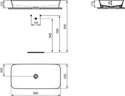 Ideal Standard Ipalyss Aufsatzschale E1391V1 80x40x12cm, Ohne Überlauf/Hahnloch, Seidenweiß 13 Ideal Standard Ipalyss Aufsatzschale E1391V1 80x40x12cm, Ohne Überlauf/Hahnloch, Seidenweiß -Geberit Store Ideal Standard Ipalyss Aufsatzschale E1391V1 80x40x12cm ohne Ueberlauf Hahnloch seidenweiss 5