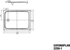 Kaldewei Cayonoplan 2256-1 Duschwanne 361600013001 Weiss Perl Effekt, 80x100x1,8cm -Geberit Store Kaldewei Cayonoplan 2256 1 Duschwanne 361600013001 weiss Perl Effekt 80x100x18cm 5