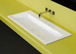 Kaldewei Cono Einbau-Waschtisch 901606003030 3080, 60x50cm, Bahamabeige Perl-Effekt, Ohne Überlauf, Ohne Hahnloch -Geberit Store Kaldewei Cono Einbau Waschtisch 901606003030 3080 60x50cm bahamabeige Perl Effekt ohne Ueberlauf ohne Hahnloch 2