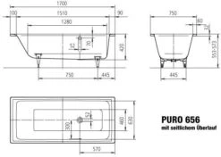 Kaldewei Puro Badewanne 256634010199 170x75cm, Überlauf Seitlich, Vollantislip, Manhattan 7 Kaldewei Puro Badewanne 256634010199 170x75cm, Überlauf Seitlich, Vollantislip, Manhattan -Geberit Store Kaldewei Puro Badewanne 256634010199 170x75cm Ueberlauf seitlich Vollantislip manhattan 2