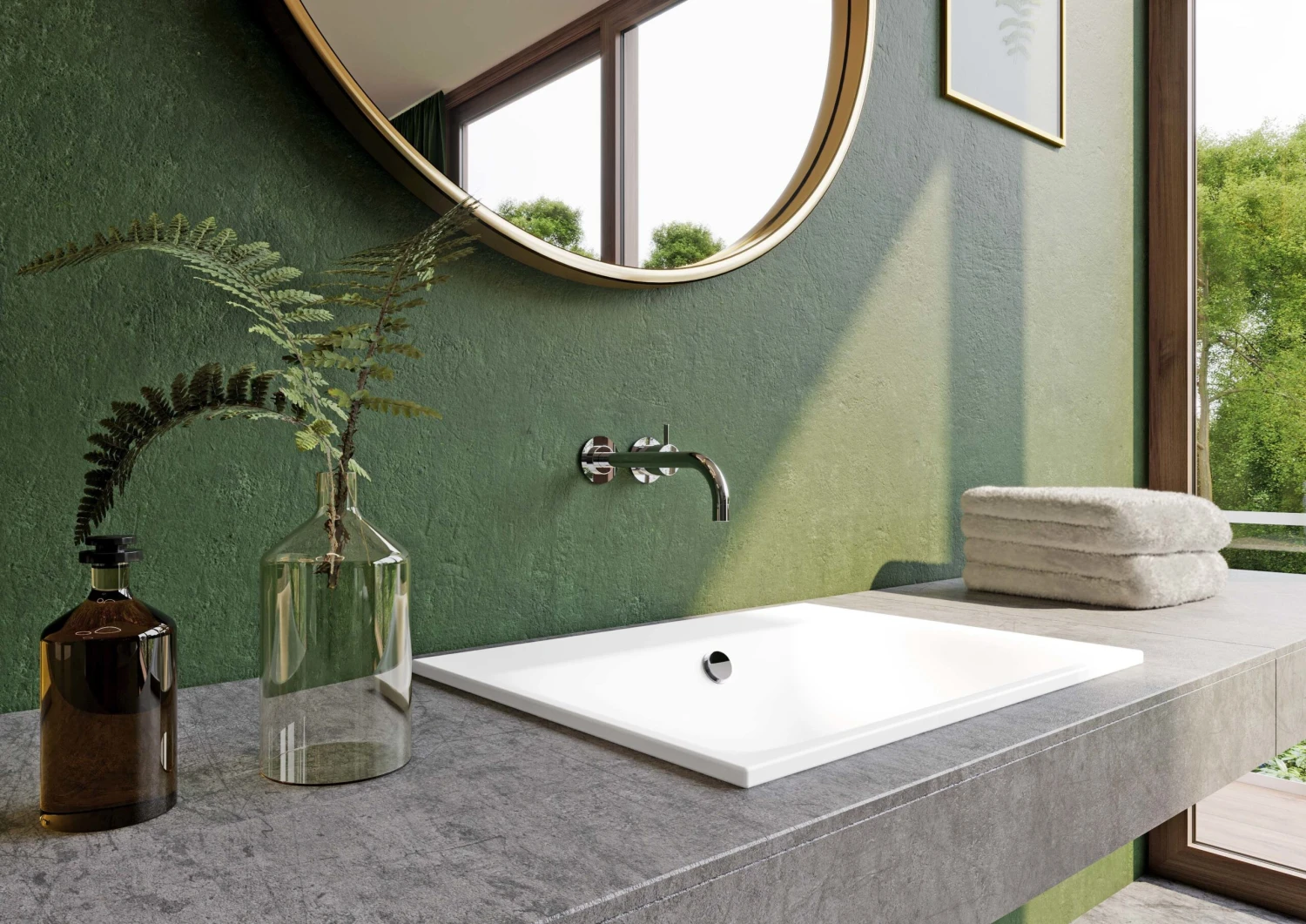 Kaldewei Silenio Einbau-Waschtisch 907806003199 3038, 90 X 46 Cm, Manhattan Perl-Effekt, Überlauf, Ohne Hahnloch 5 Kaldewei Silenio Einbau-Waschtisch 907806003199 3038, 90 X 46 Cm, Manhattan Perl-Effekt, Überlauf, Ohne Hahnloch – Bild 3