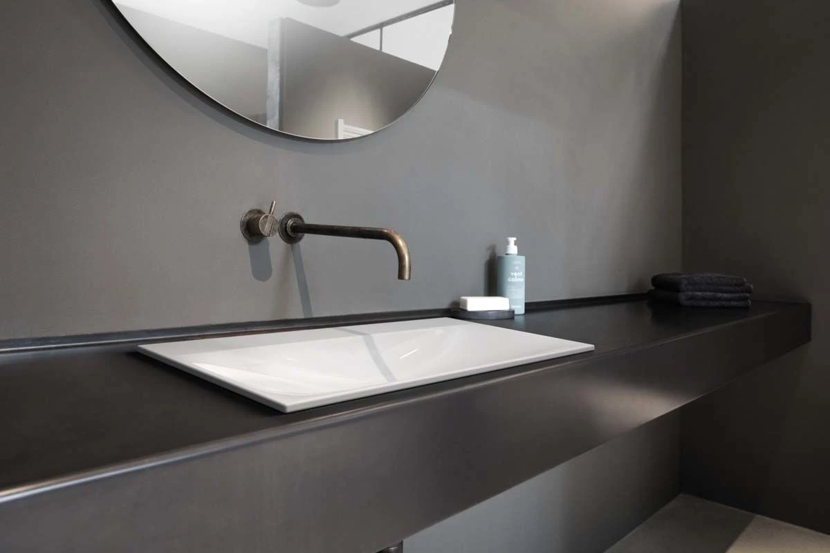 Kaldewei Silenio Einbau-Waschtisch 907806003199 3038, 90 X 46 Cm, Manhattan Perl-Effekt, Überlauf, Ohne Hahnloch 6 Kaldewei Silenio Einbau-Waschtisch 907806003199 3038, 90 X 46 Cm, Manhattan Perl-Effekt, Überlauf, Ohne Hahnloch – Bild 4