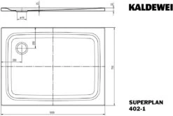 Kaldewei Superplan Duschwanne 430230020199 75x100x2,5cm, Vollantislip, Manhattan -Geberit Store Kaldewei Superplan Duschwanne 430230020199 75x100x25cm Vollantislip manhattan 6